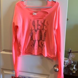 Long sleeve crop top